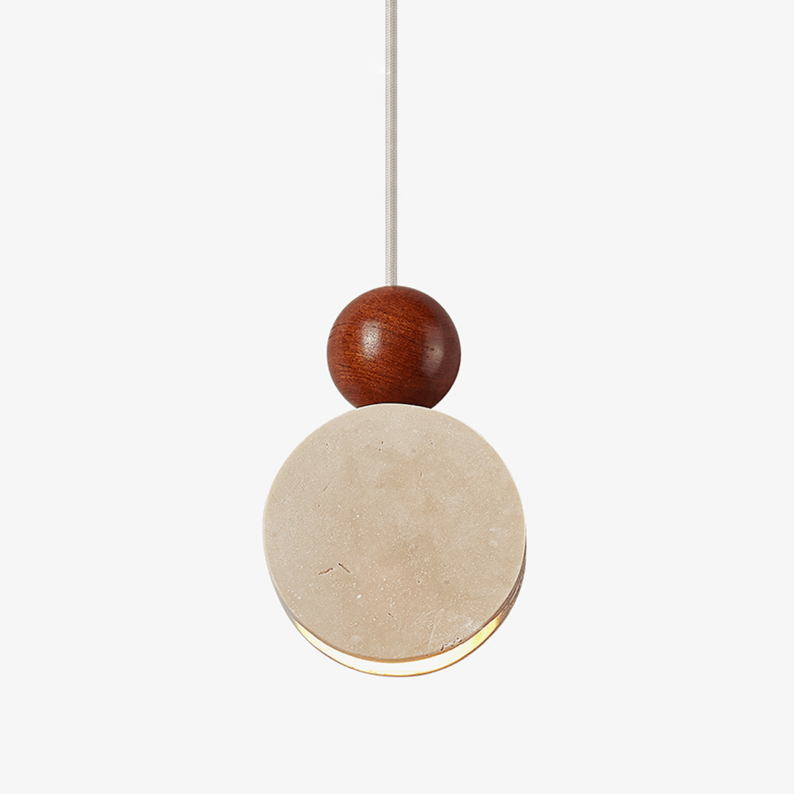 Opal Pendulum Yellow Travertine Pendant Lamp