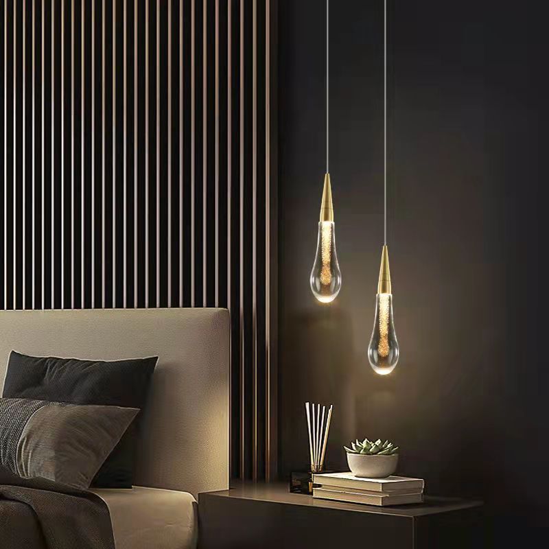 Kristy Pendant Light Crystal & Glass Droplet - Neutral Decor
