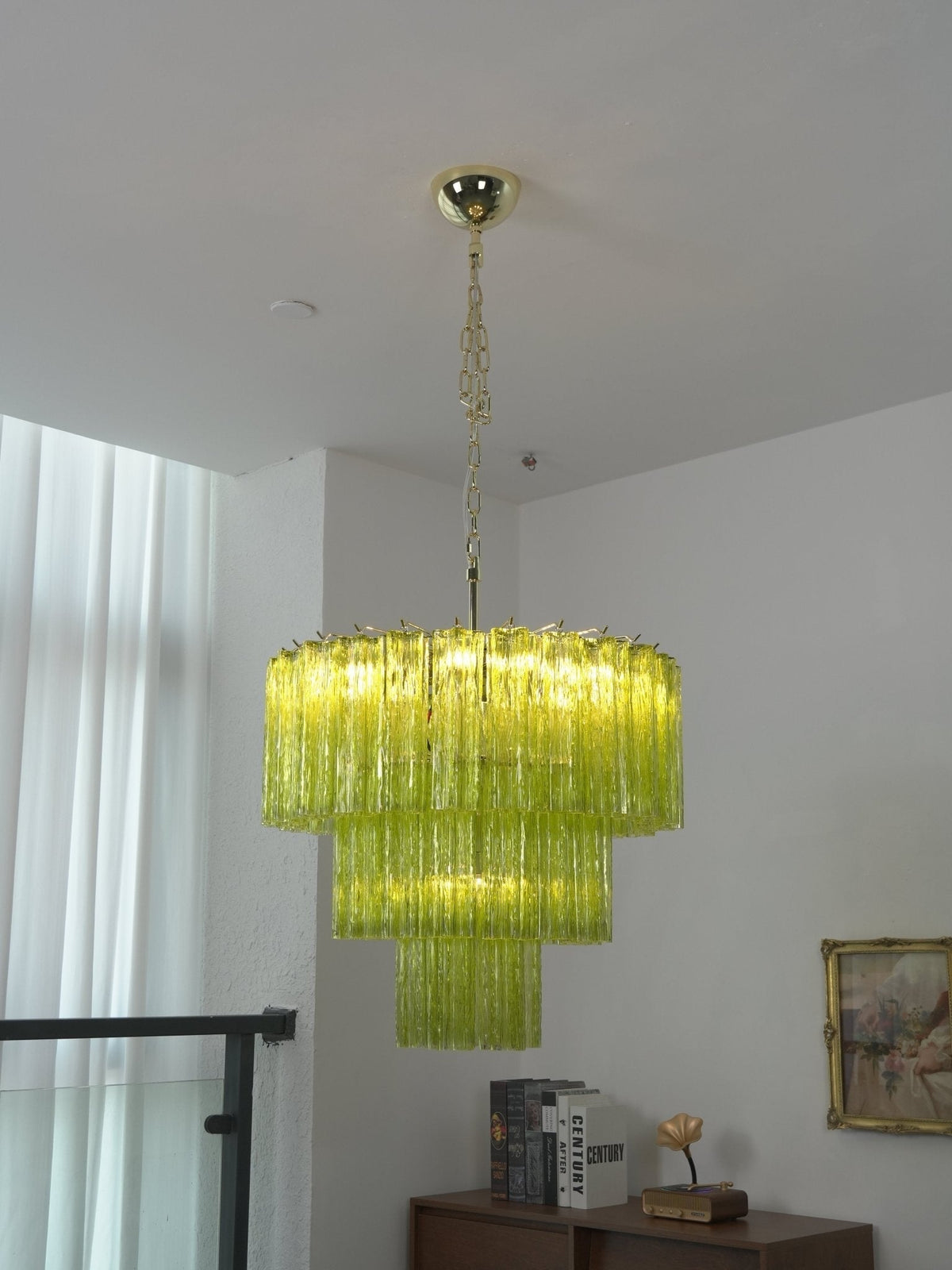 Wexn Glacier Tier Glass Chandelier