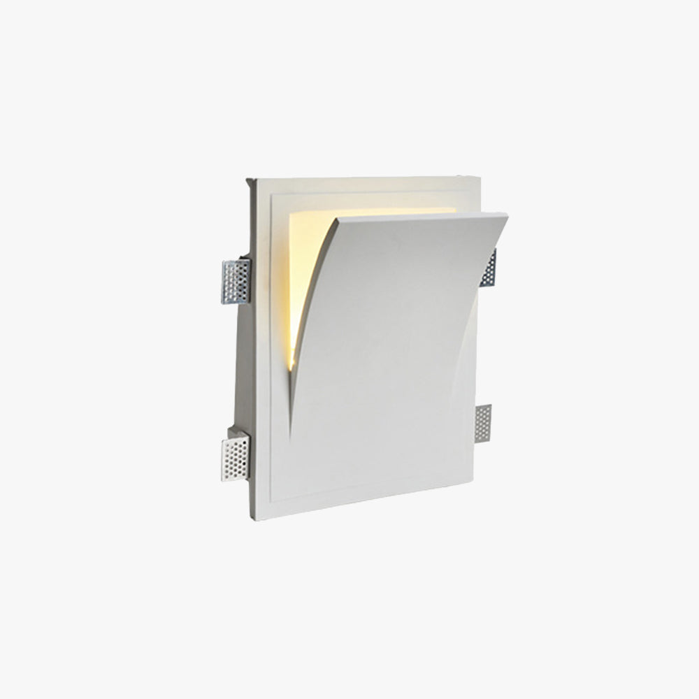 Aria Modern Recessed Plaster LED Wall Lamp - Neutral Decor