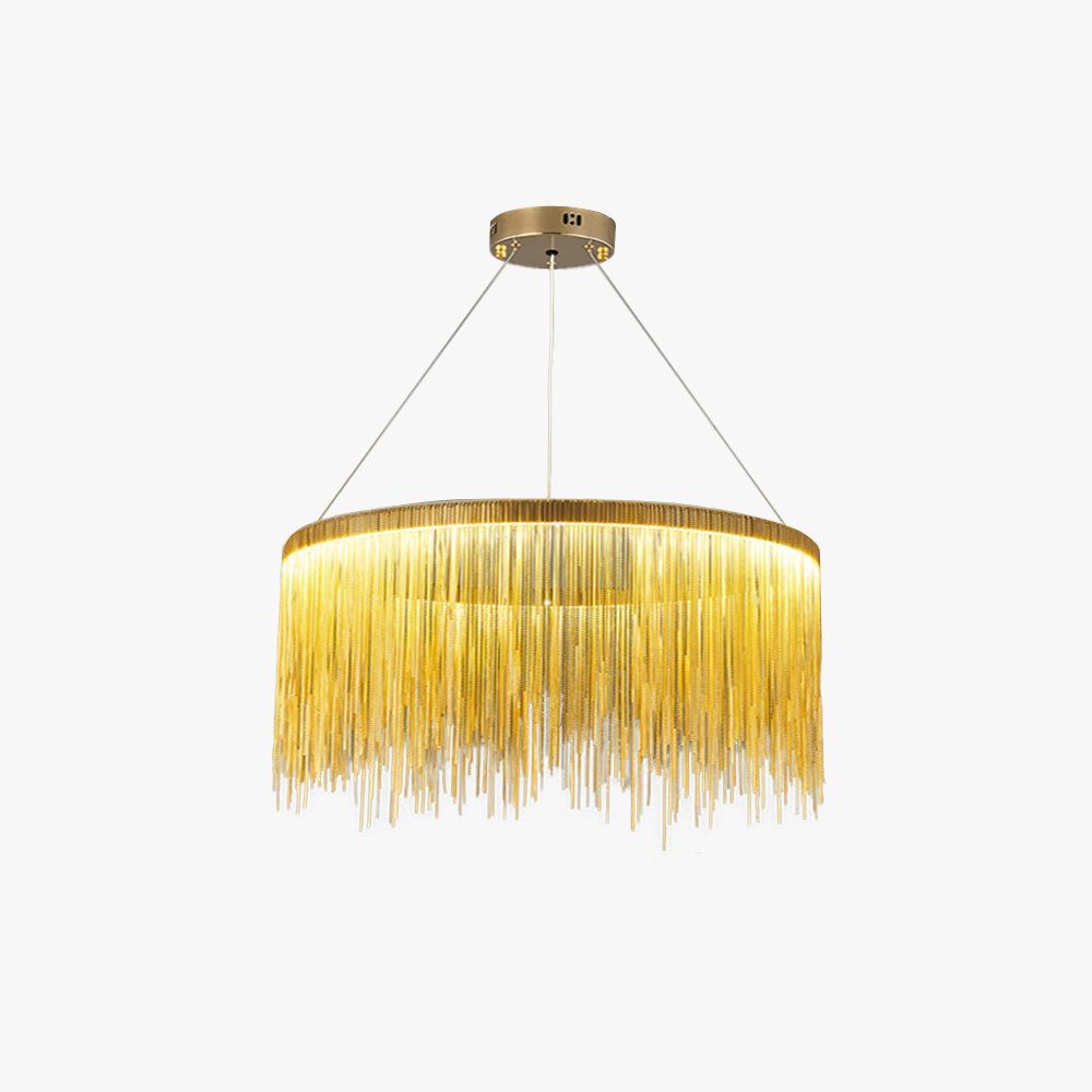 Arisha Tassel Chain Art Deco Pendant Light Living Room Hall - Neutral Decor