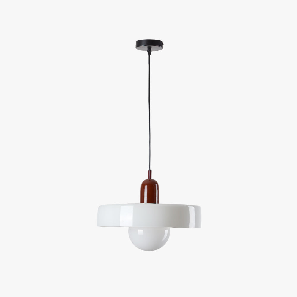 Valentina Vintage LED Glass Pendant Light, Multicolor - Neutral Decor