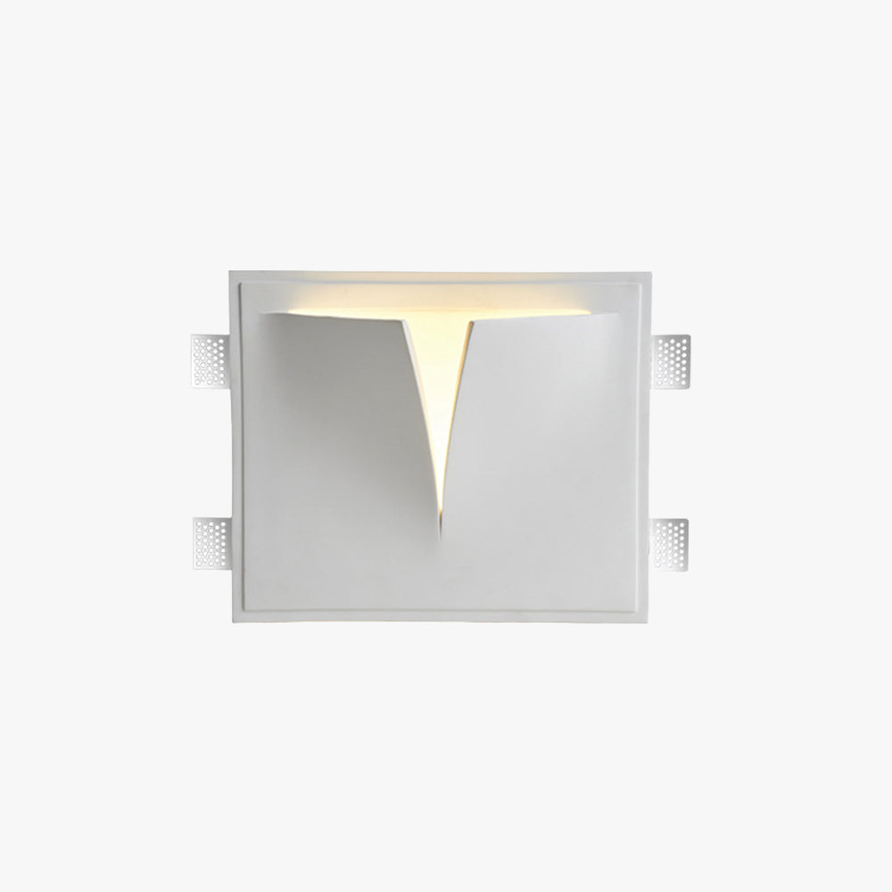 Aria Modern Recessed Plaster LED Wall Lamp - Neutral Decor
