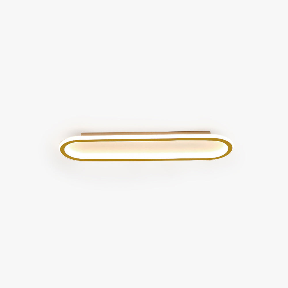 Arisha Minimalist Rectangular Flush Mount Ceiling Light - Neutral Decor