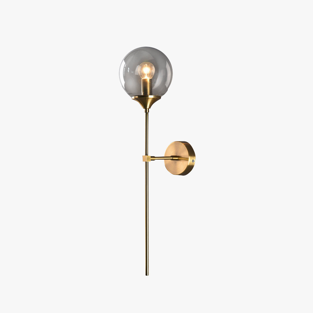 Valentina Modern Globe Glass Wall Lamp - Neutral Decor