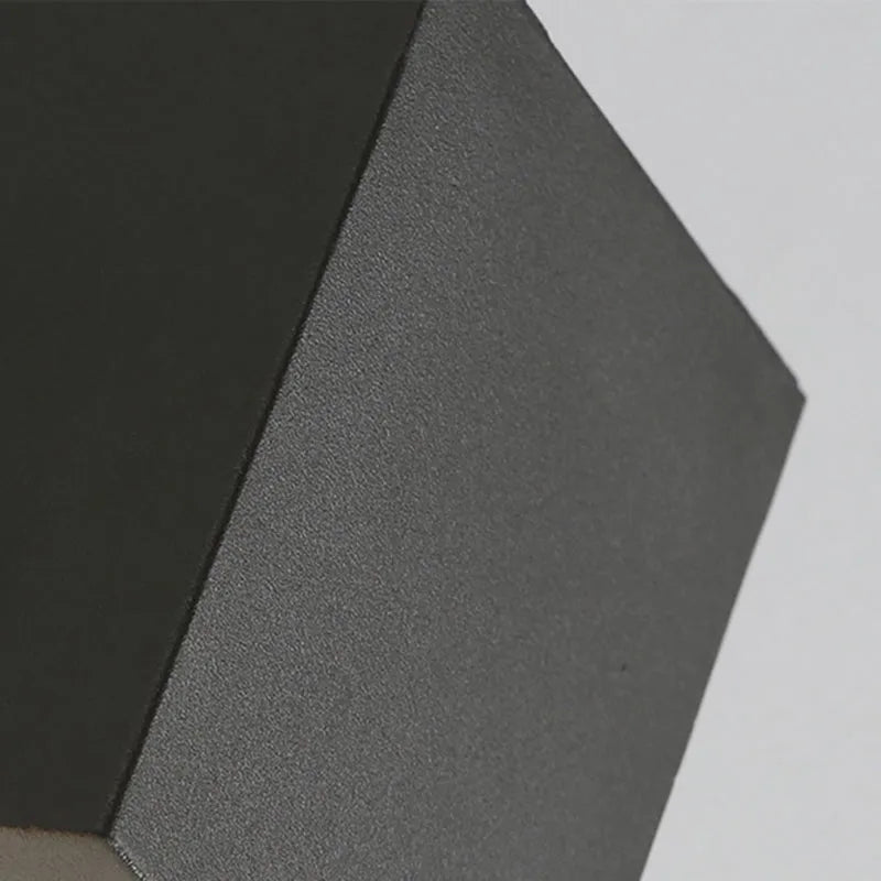 Tavon Minimalist Metal Square Outdoor Wall Lamp, Black - Neutral Decor