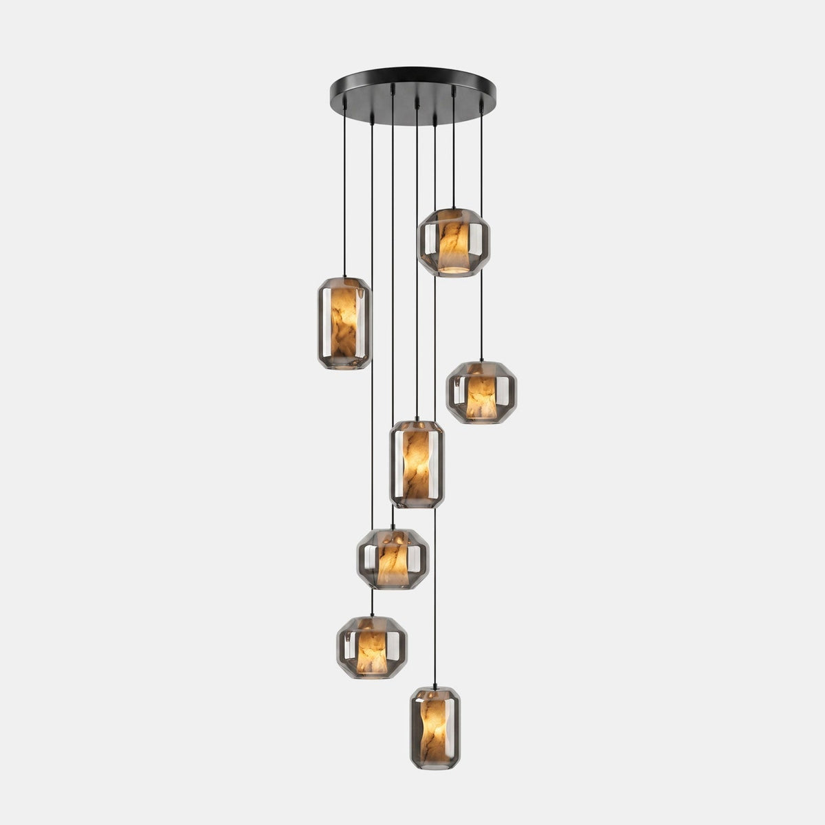 Edenborne Alabaster Glass Cylinder Pendant Light