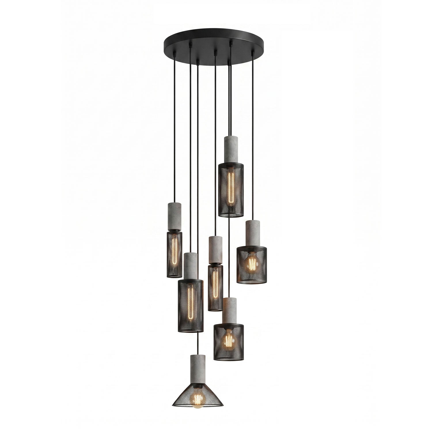 Bellwick Cement Mesh Pendant Light