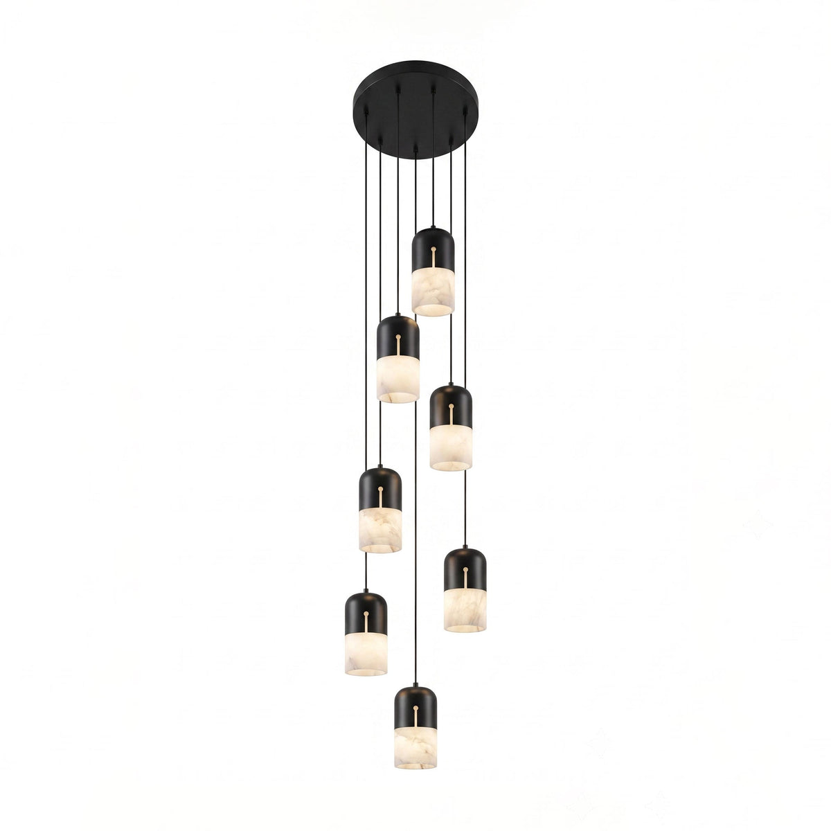 Silas Alabaster Duotone Capsule Pendant Lamp