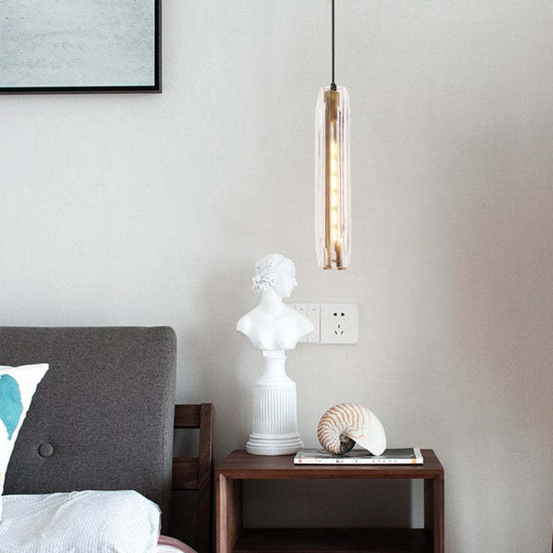 Arisha Brass Designer LED Glass Pendant Lamp - Neutral Decor