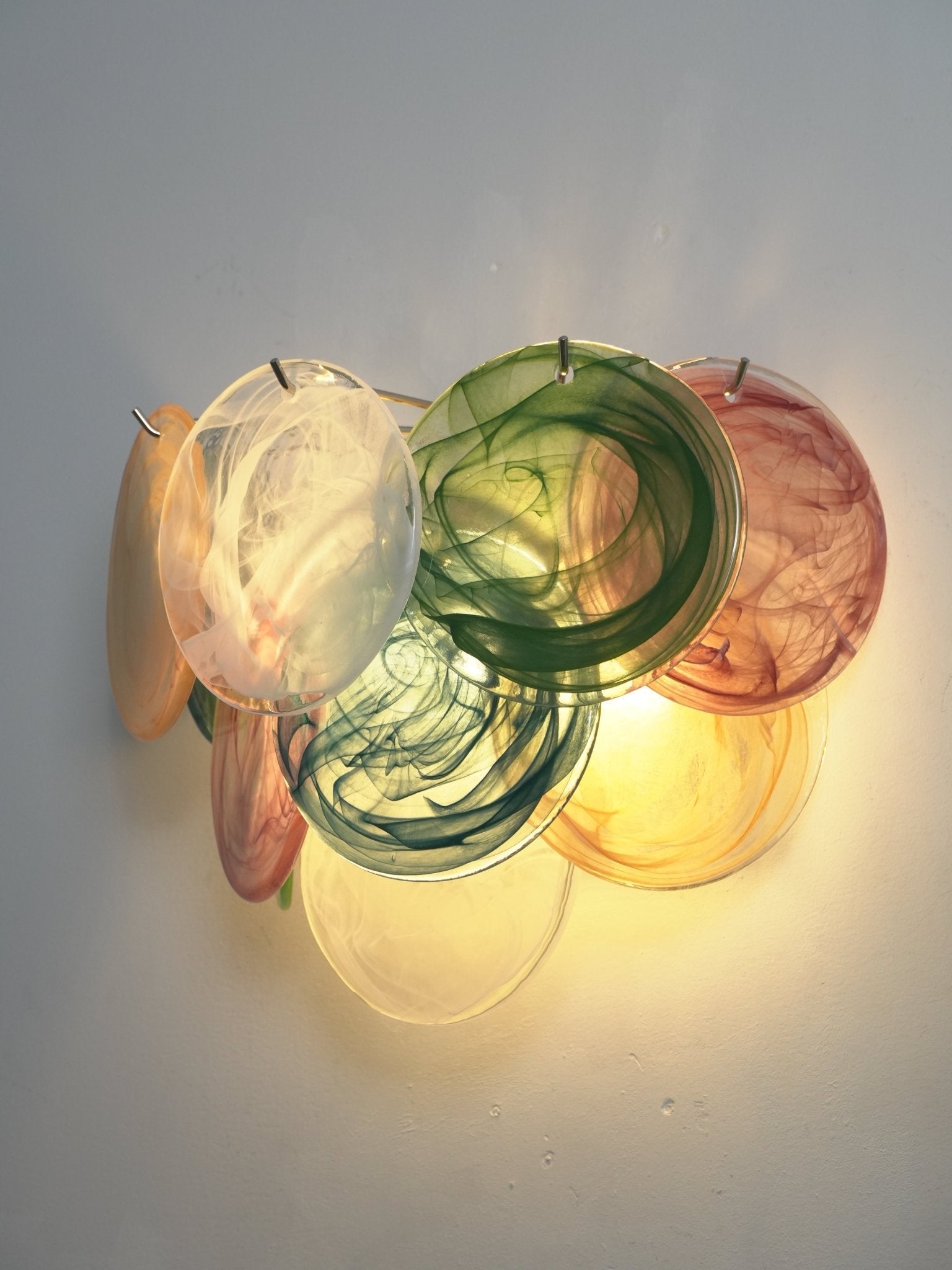 Orlaridge Disc Glass Indoor Wall Light