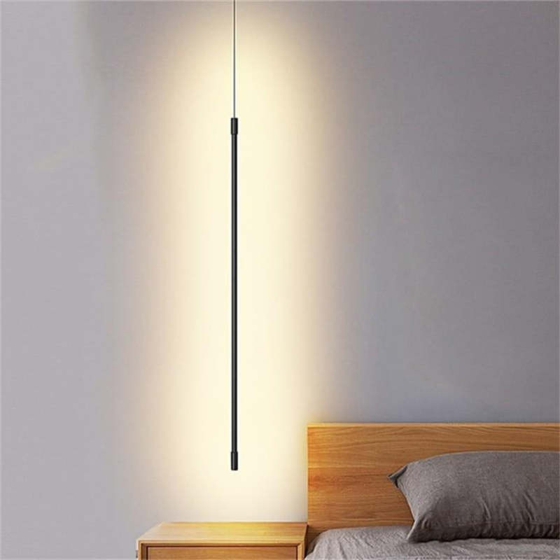 Arisha Minimalist Linear Acrylic Pendant Light - Neutral Decor