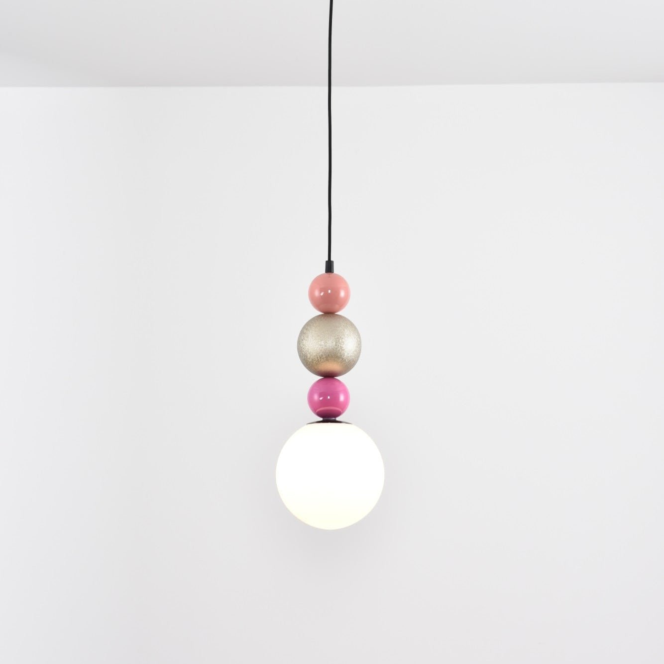 Eshaisra Nordic Art Round Balls Stacking Glass Pendant Lamp