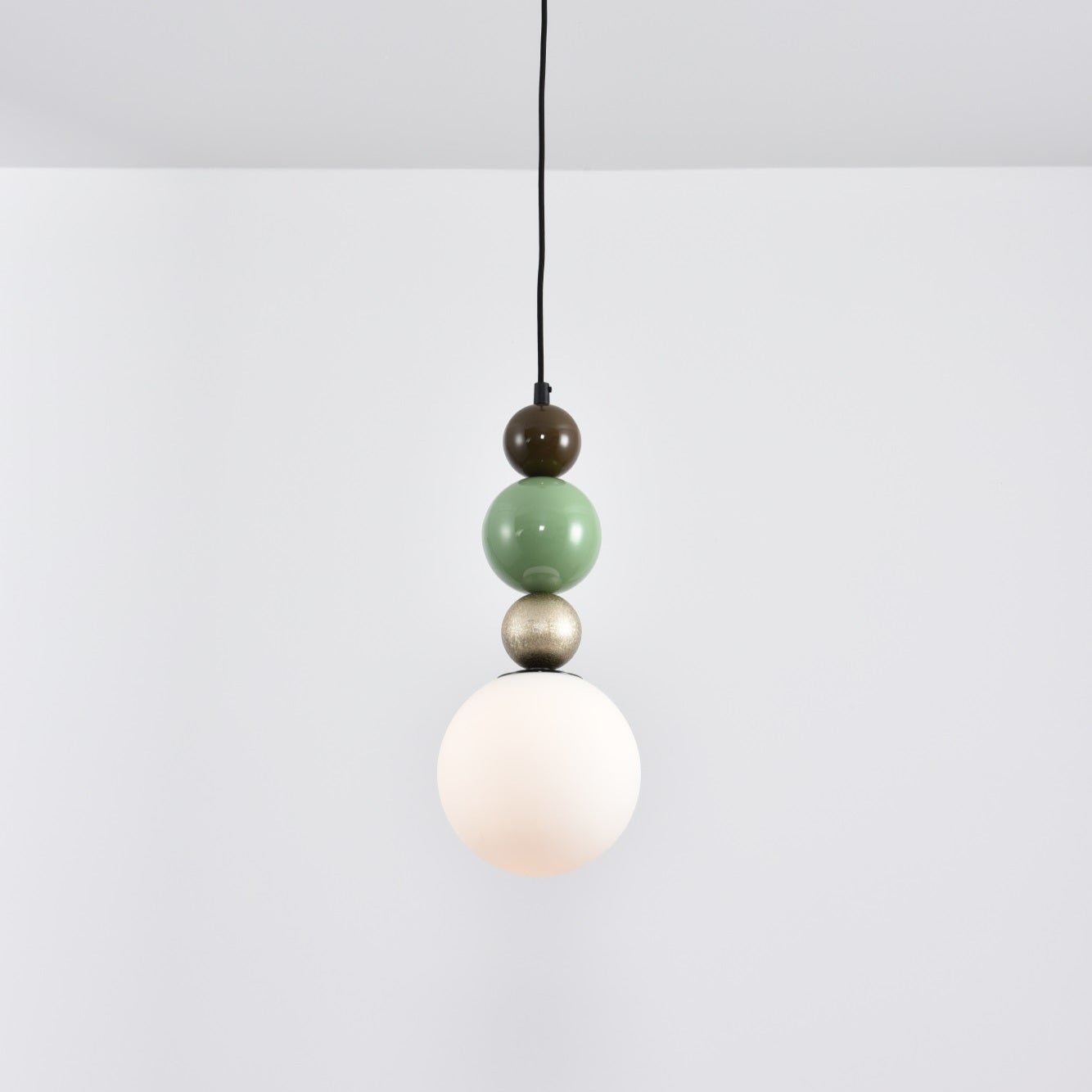 Eshaisra Nordic Art Round Balls Stacking Glass Pendant Lamp