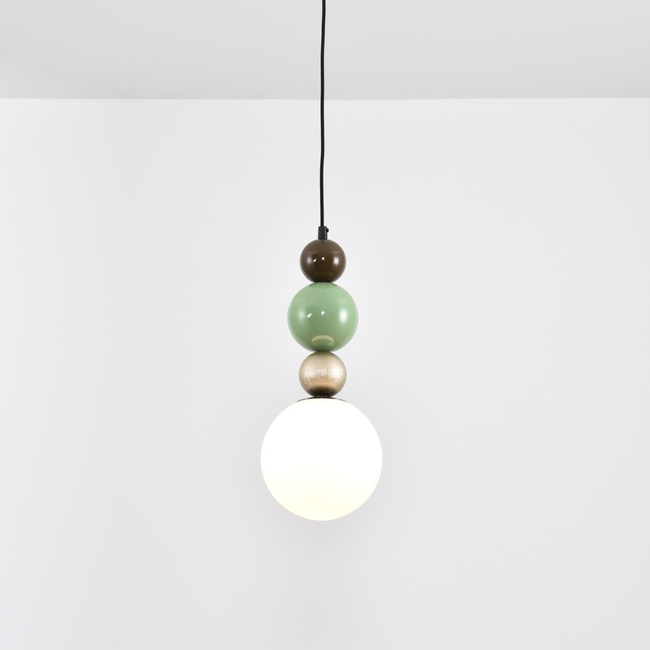 Eshaisra Nordic Art Round Balls Stacking Glass Pendant Lamp