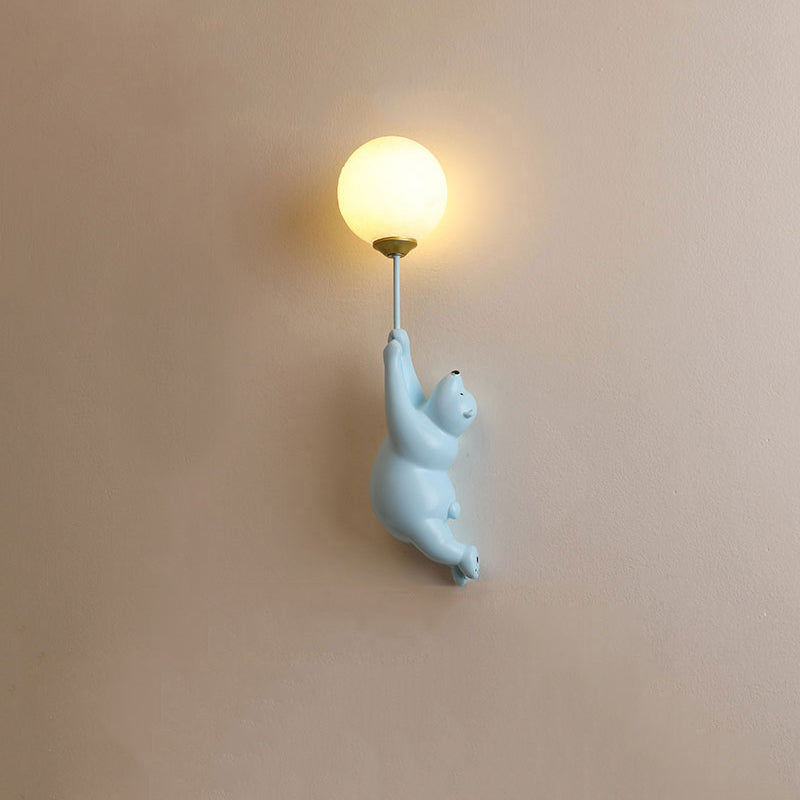 Aria Wall Reading Lamp Bear Balloon Children Bedroom/Bedside/Study - Neutral Decor