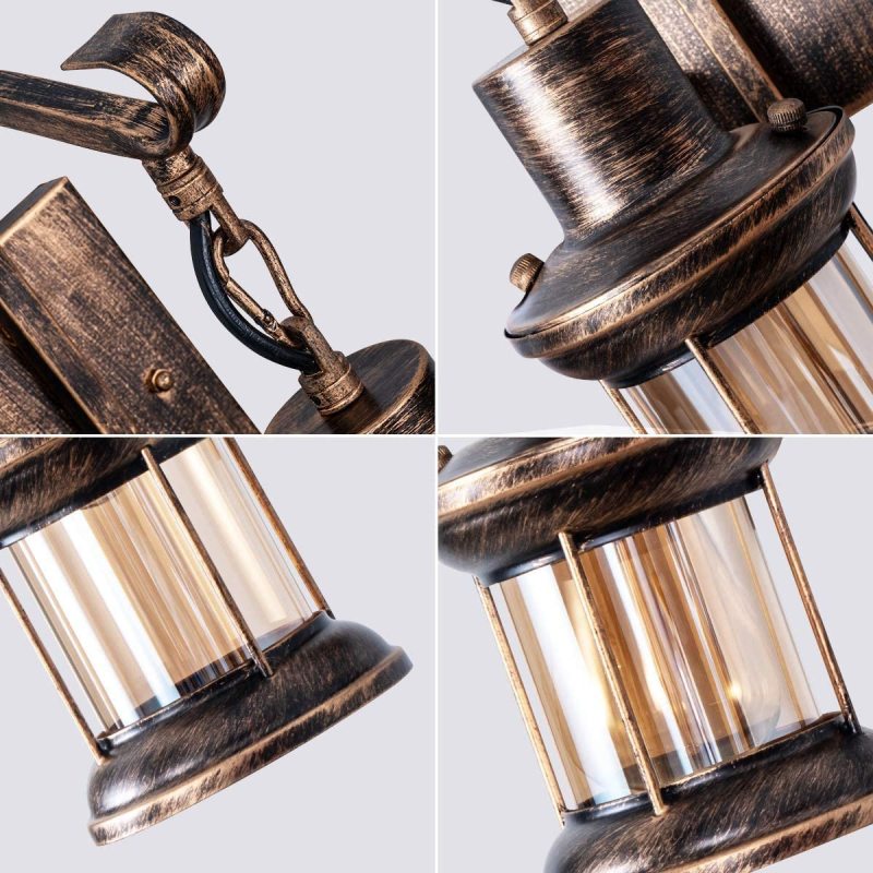 Etra Industrial Style Indoor Retro Wall Lamp - Neutral Decor