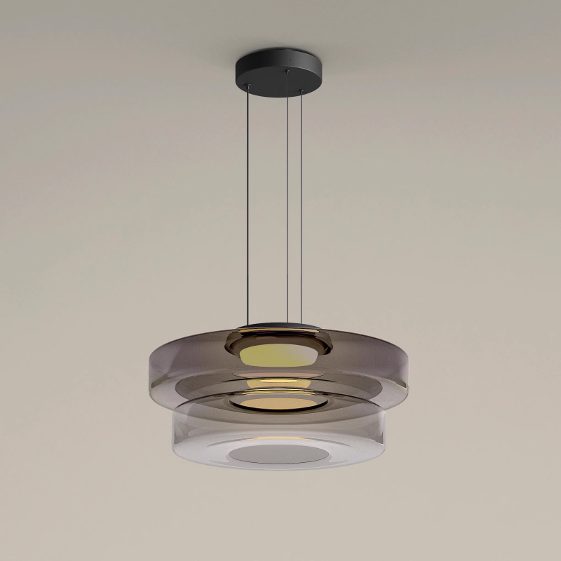 Valentina Glass Pendant Light Multi-tiered Structure - Neutral Decor