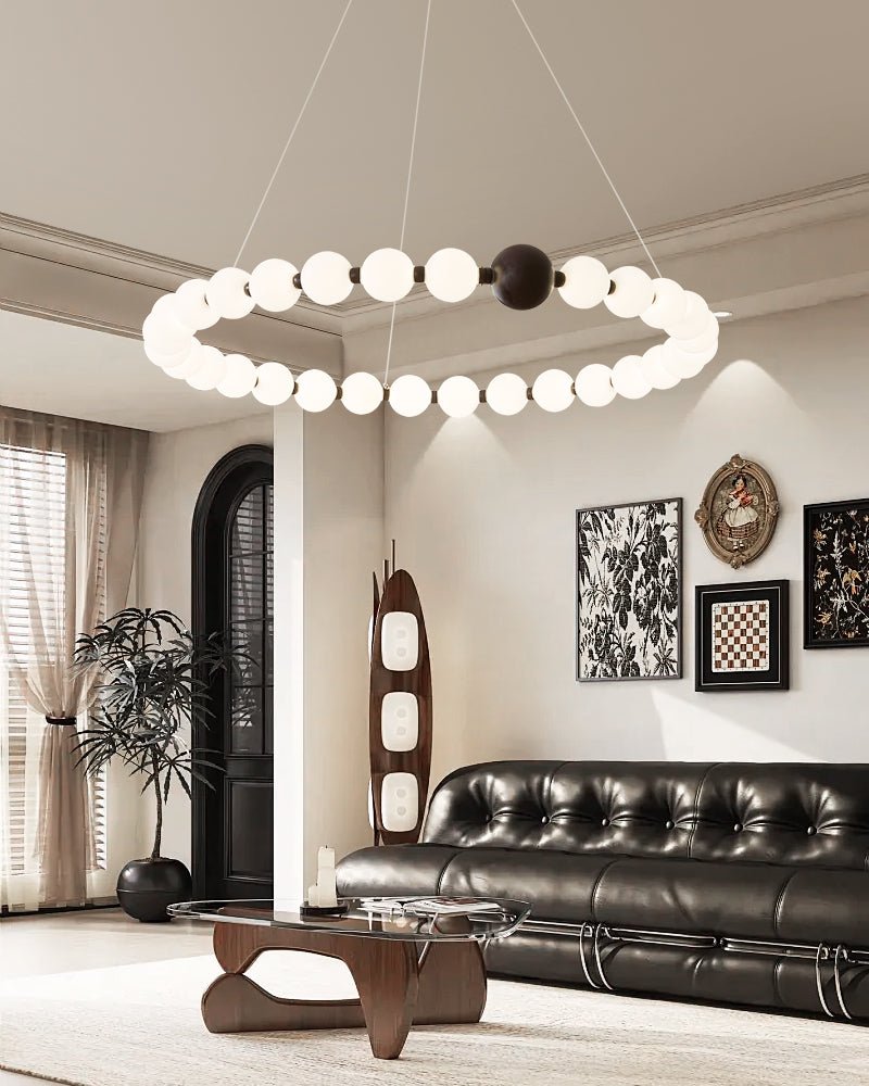 June Bead Ring Chandelier
