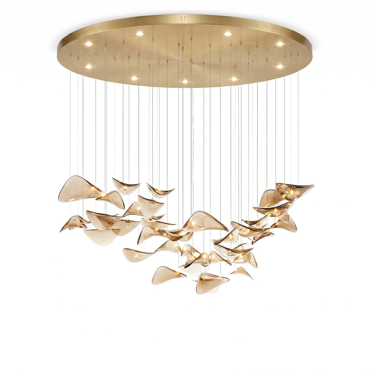 Beauvale Wave Floating Leaf Chandelier
