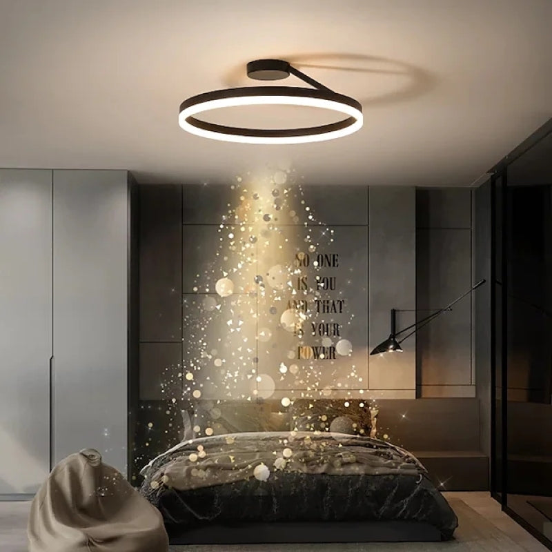 Arisha Modern Circle Flush Mount Ceiling Light Bedroom - Neutral Decor