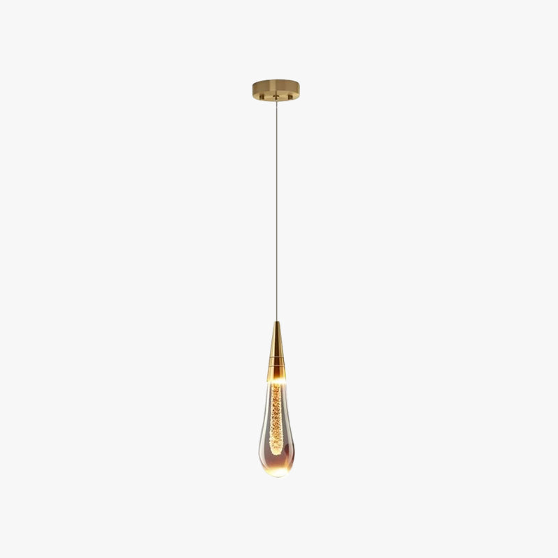 Kristy Pendant Light Crystal & Glass Droplet - Neutral Decor