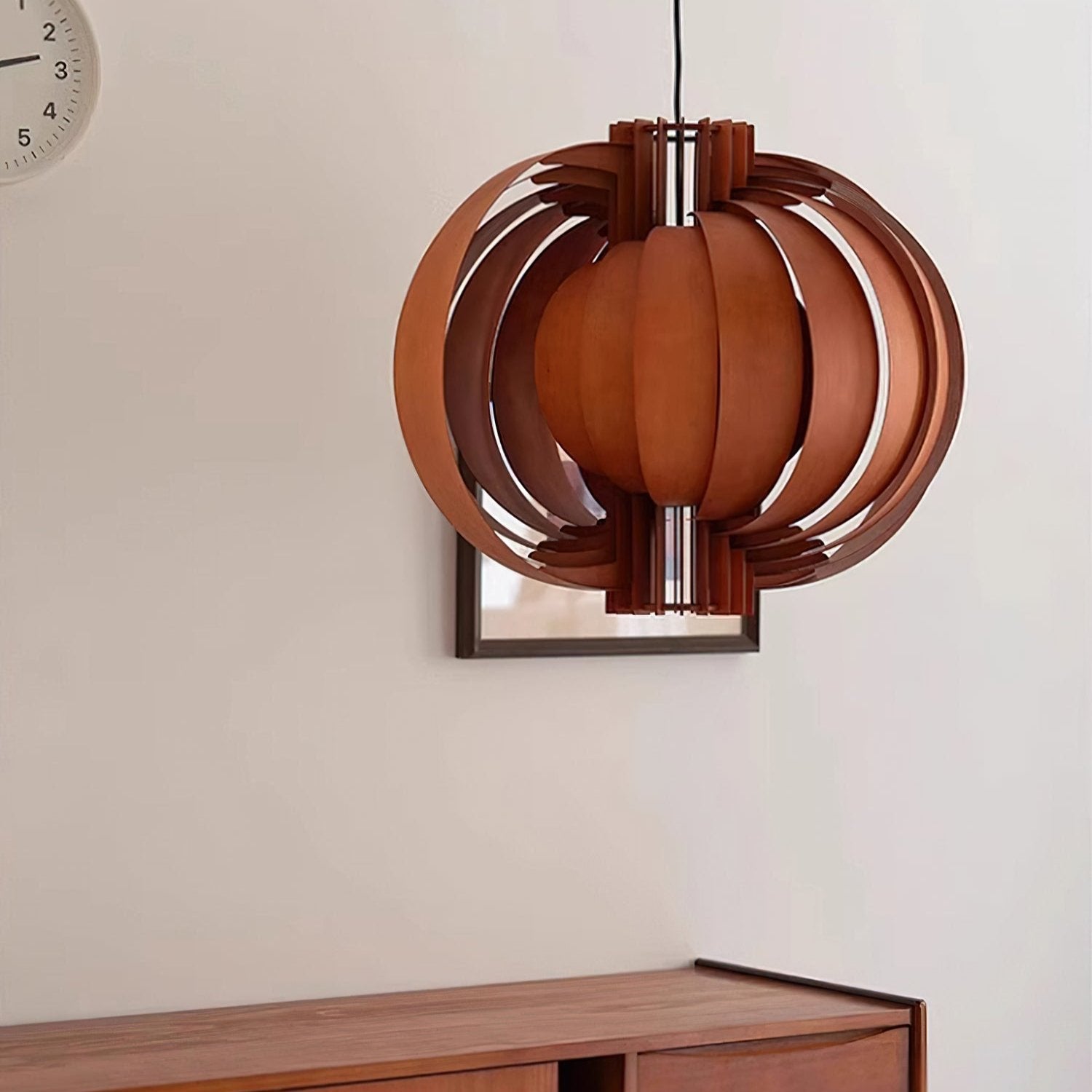 Ivraeus Premium Elegance Ring Wood Pendant Light