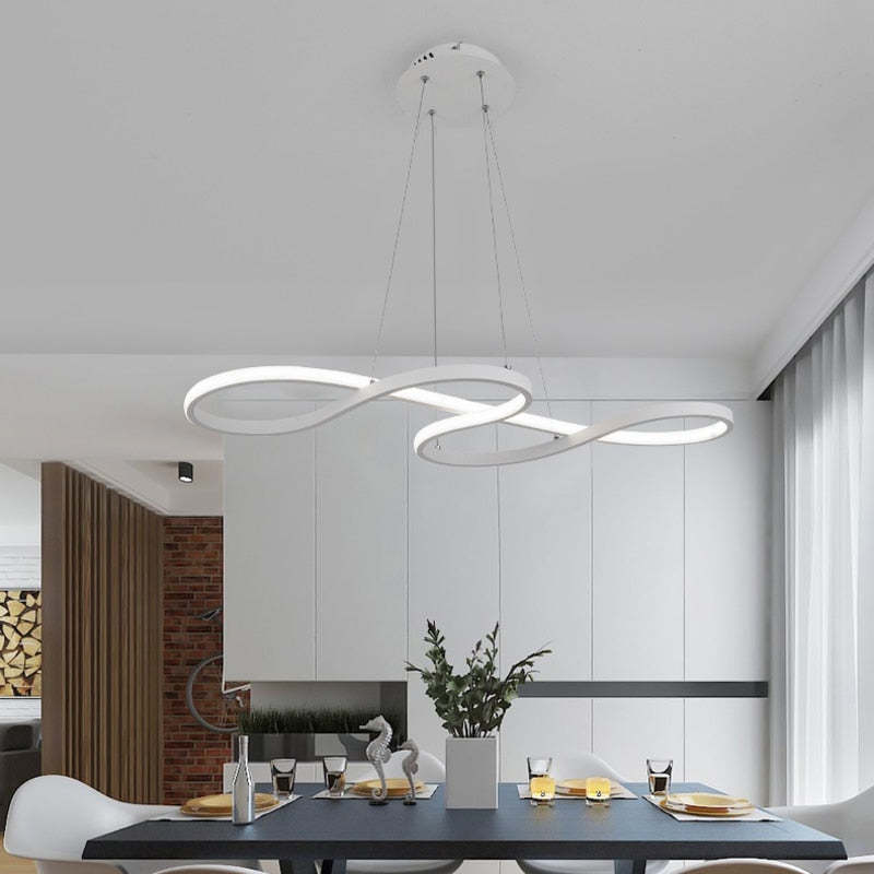 Arisha Modern Chandelier Linear Pendant Light Dining Room - Neutral Decor