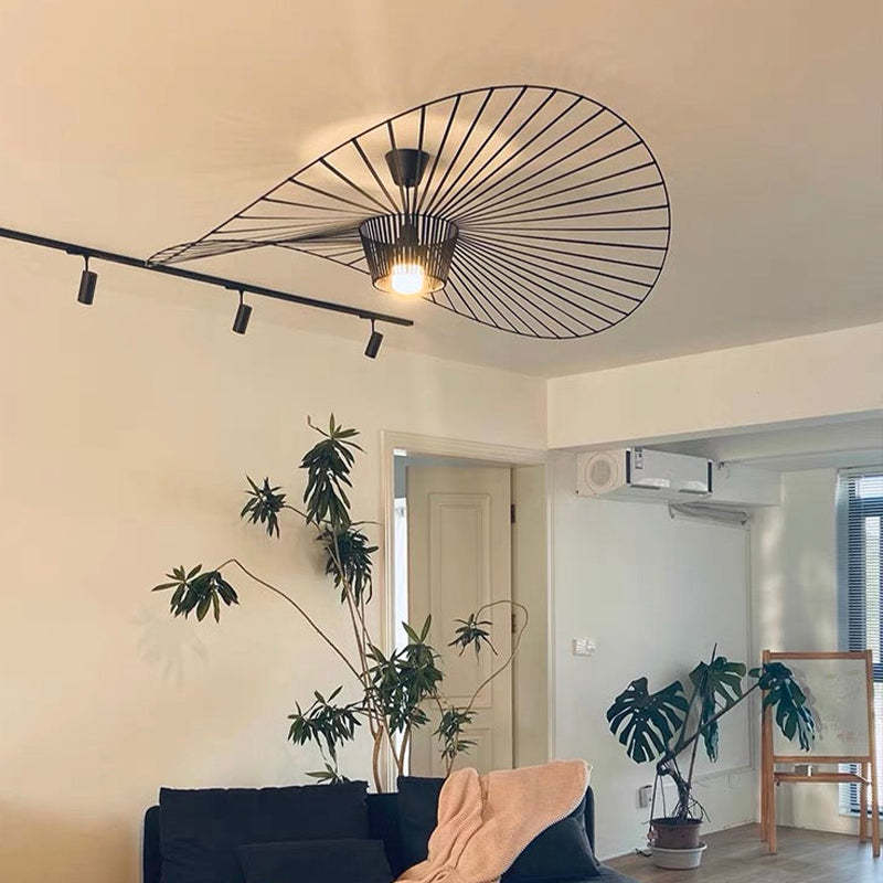 Ritta Modern Flower Fabric Pendant Light - Neutral Decor