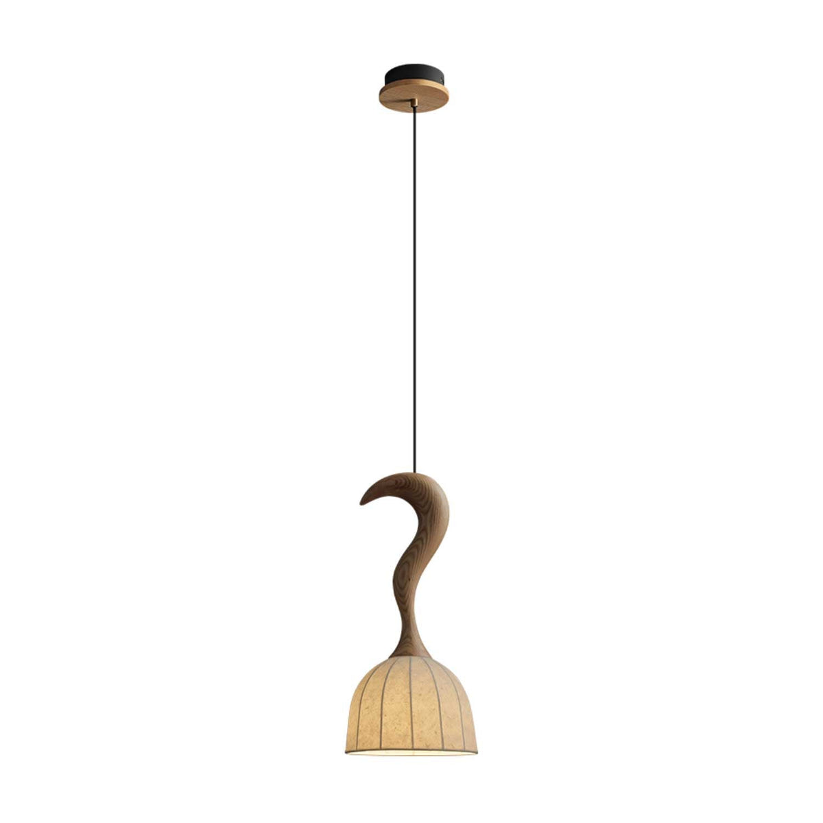 Colire Creativity Twisted Wood Pendant Light