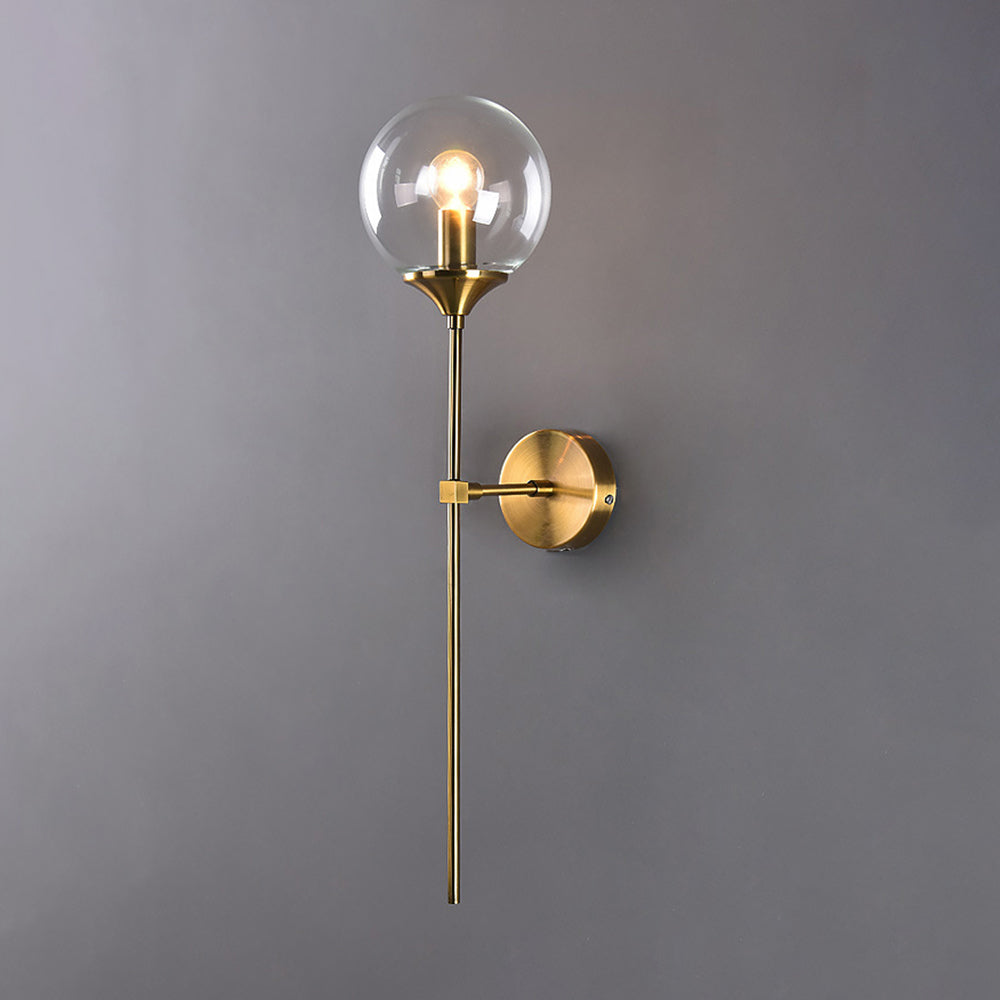 Valentina Modern Globe Glass Wall Lamp - Neutral Decor