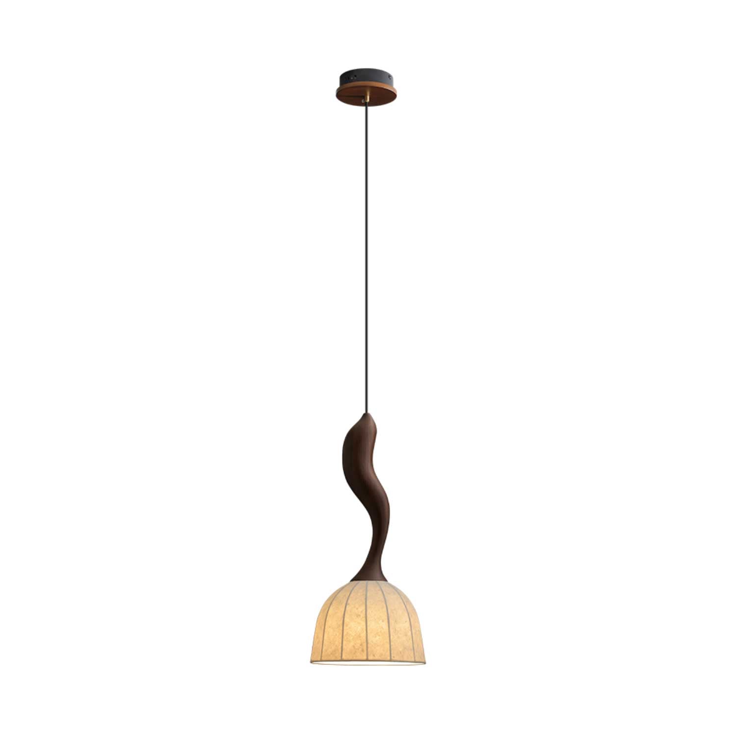 Colire Creativity Twisted Wood Pendant Light