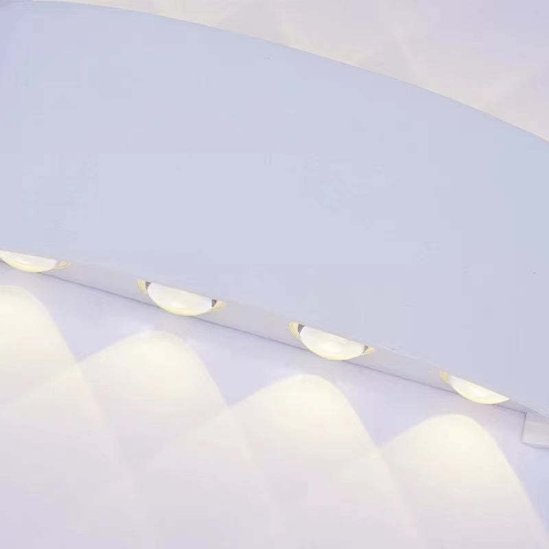 Ray Modern Rectangular Outdoor Wall Lamp Water-Wave - Neutral Decor