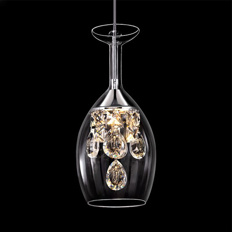Kristy Modern Wine Glass/Crystal Pendant Light - Neutral Decor