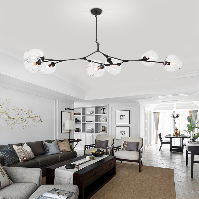 Valentina Nordic Modern Glass Pendant Light Bubble - Neutral Decor