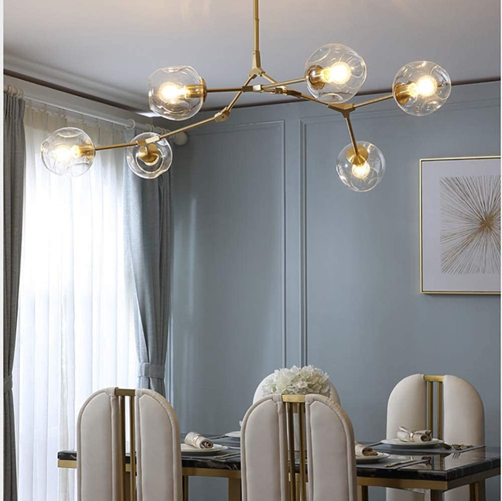 Valentina Nordic Modern Glass Pendant Light Bubble - Neutral Decor