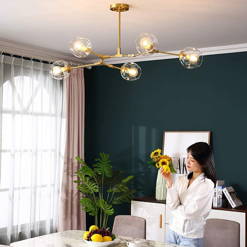 Valentina Nordic Modern Glass Pendant Light Bubble - Neutral Decor