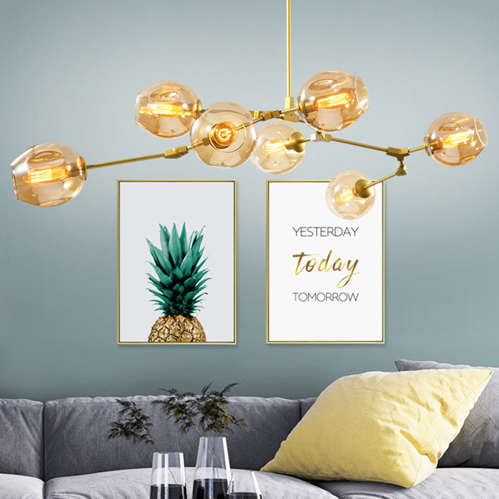 Valentina Nordic Modern Glass Pendant Light Bubble - Neutral Decor