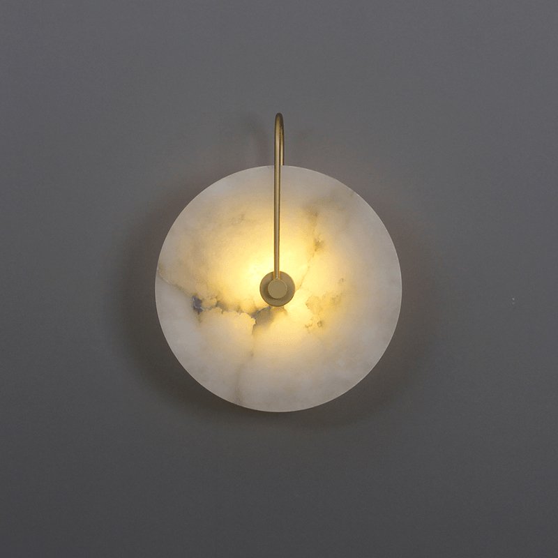 Albeenne Alabaster Globe Wall Lamp