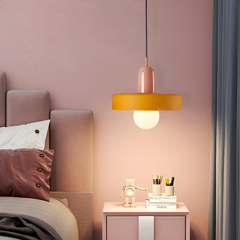 Valentina Vintage LED Glass Pendant Light, Multicolor - Neutral Decor
