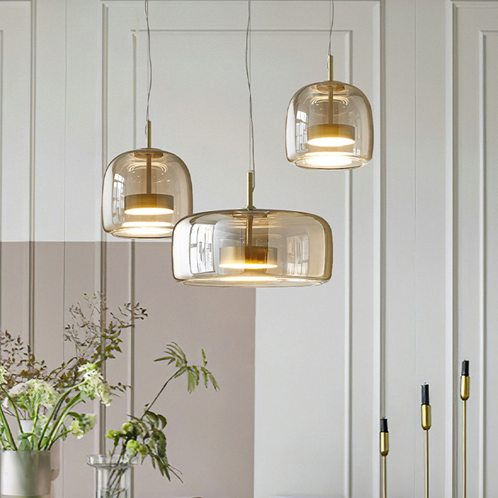 Aria Pendant Light Glass Morden Living Room - Neutral Decor