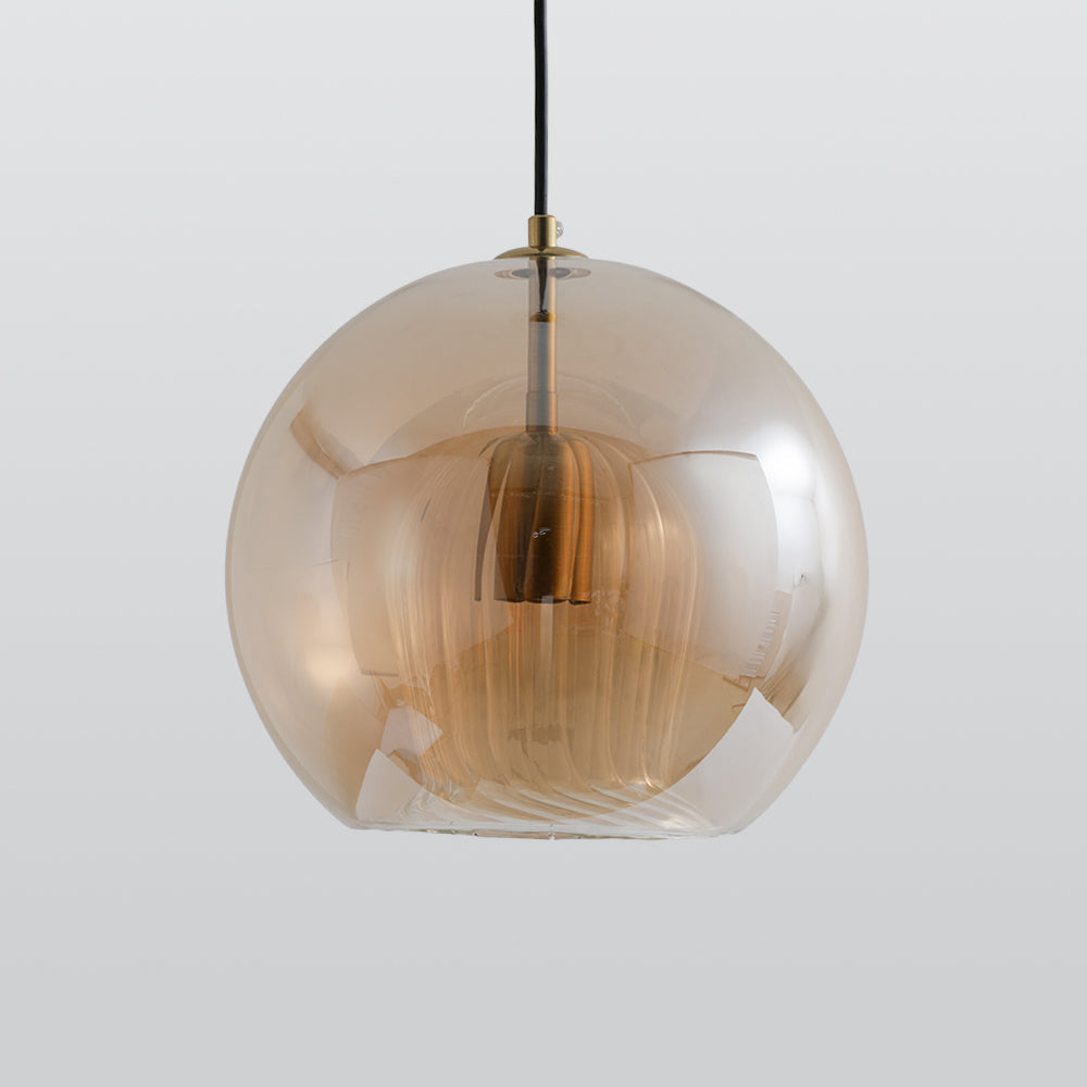 Valentina Nordic Glass Globe Pendant Light Bedroom - Neutral Decor