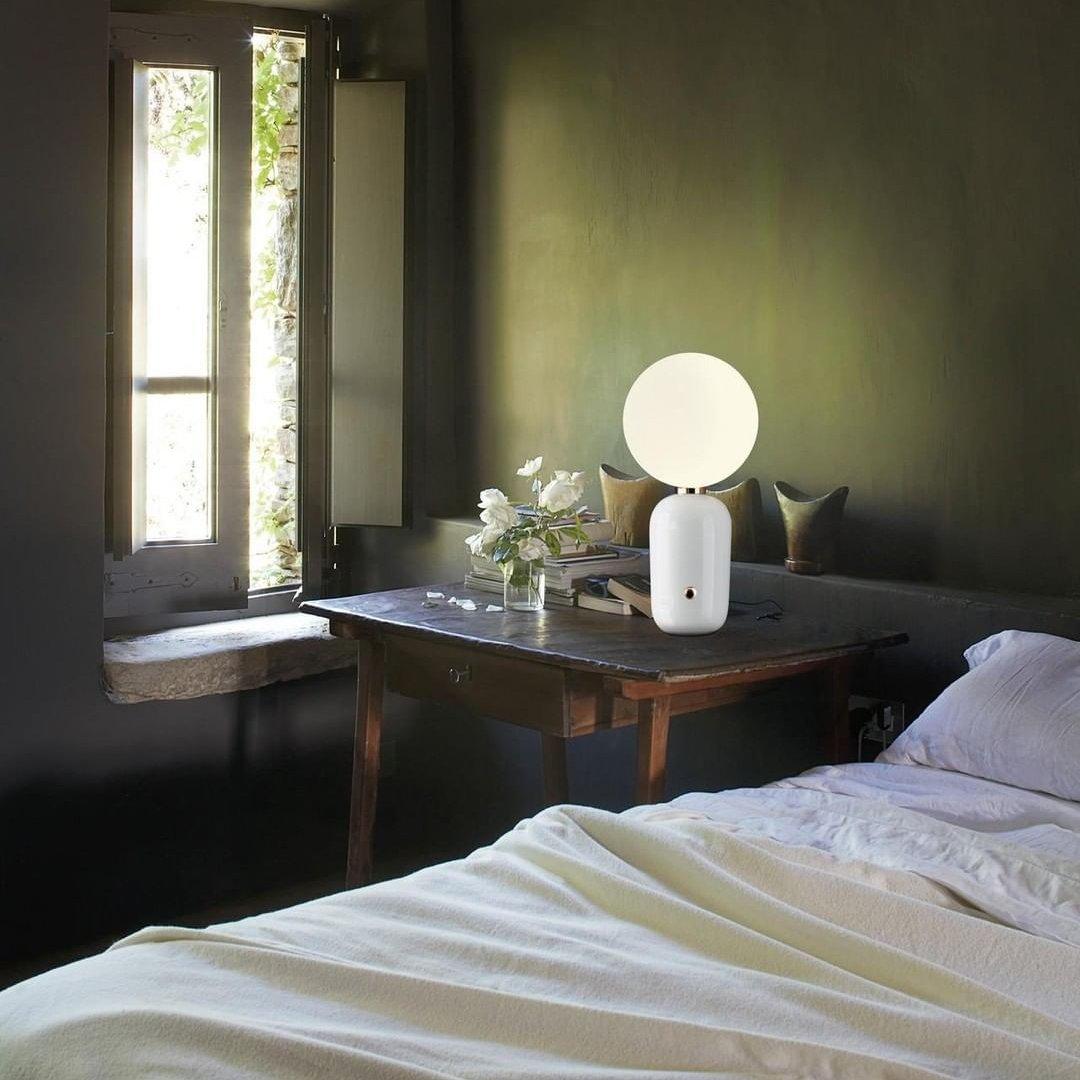 Nyxen Glass Industrial Table Lamp