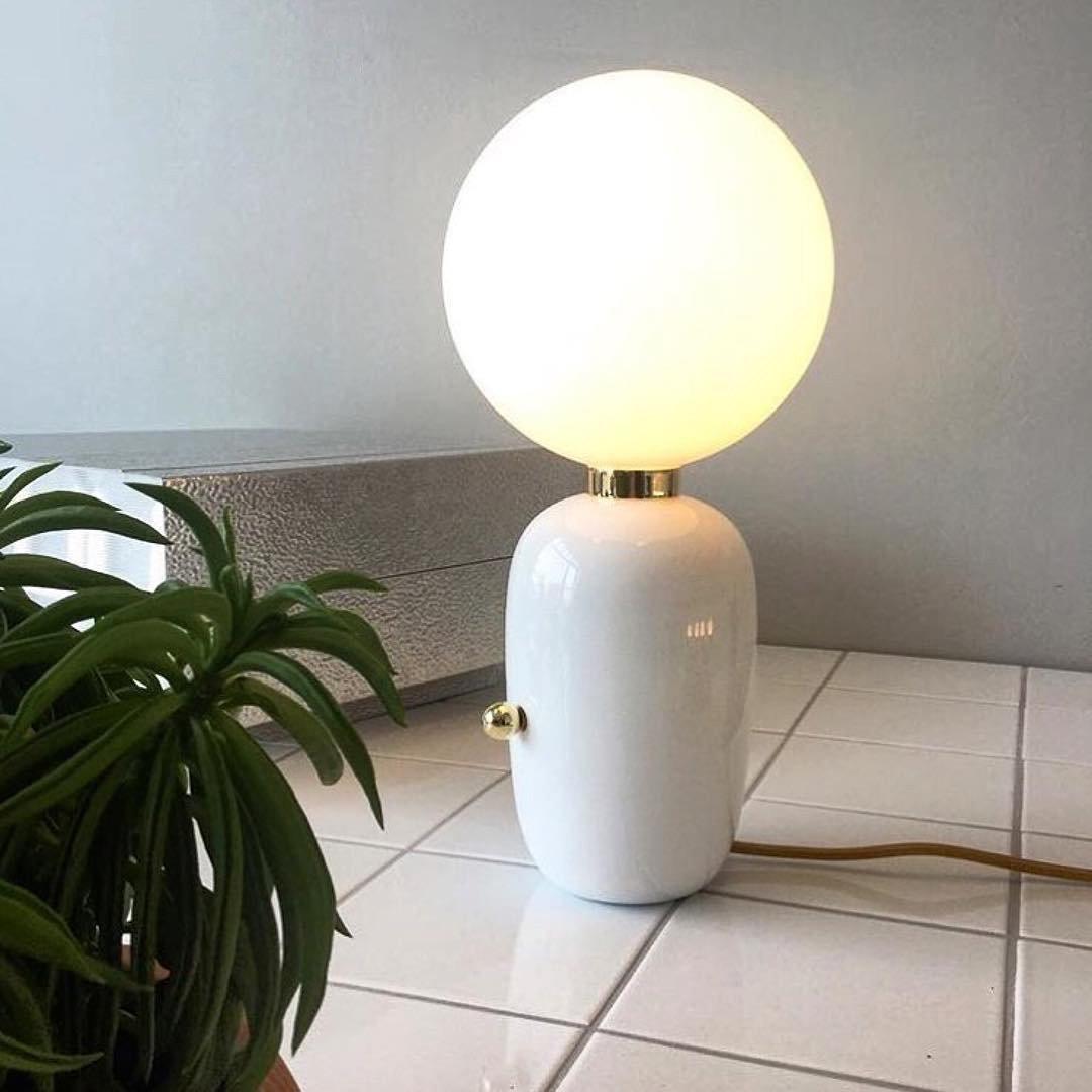 Nyxen Glass Industrial Table Lamp