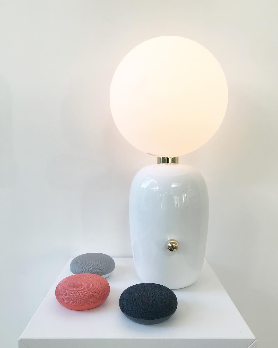 Nyxen Glass Industrial Table Lamp