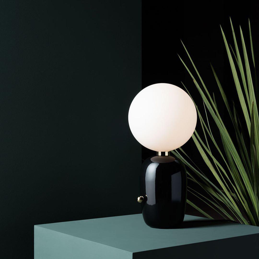 Nyxen Glass Industrial Table Lamp