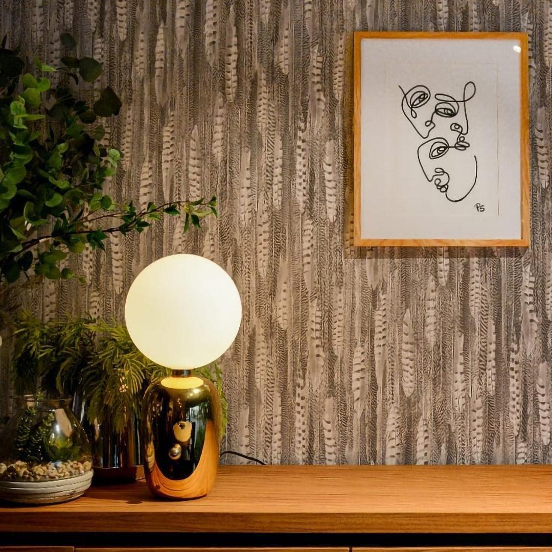 Nyxen Glass Industrial Table Lamp
