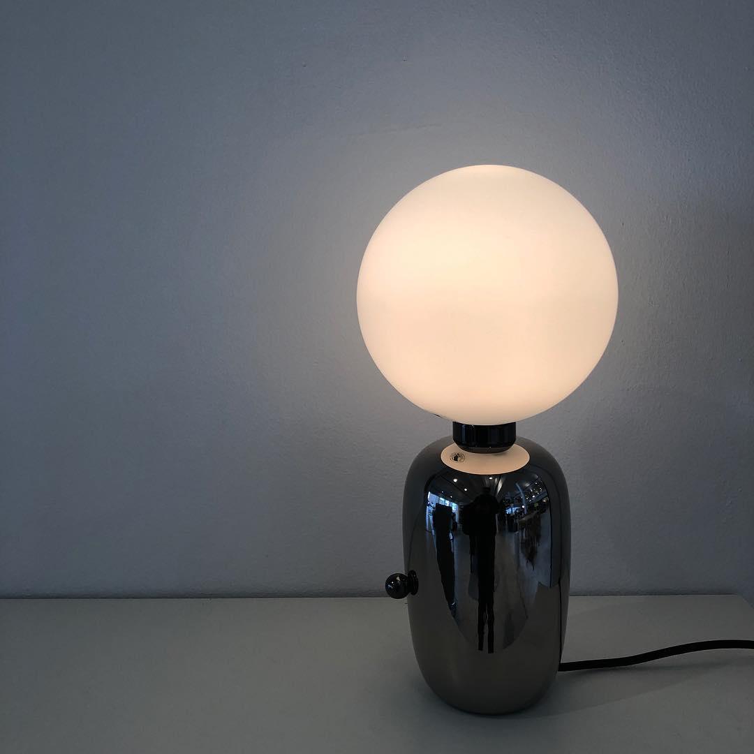 Nyxen Glass Industrial Table Lamp