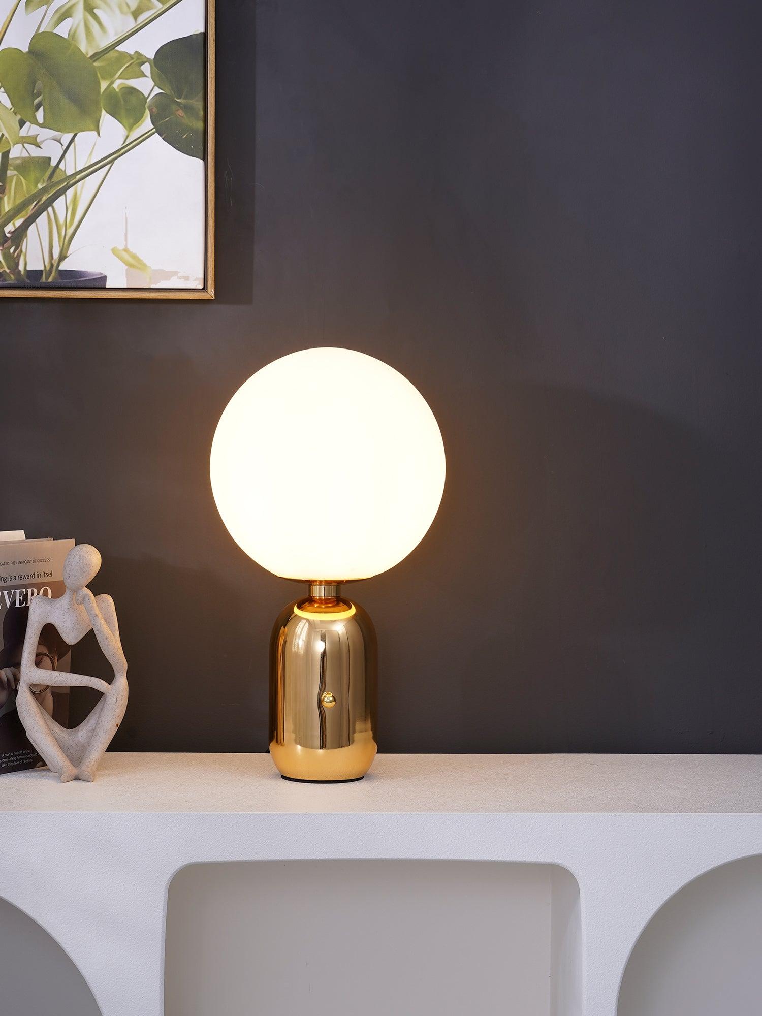 Nyxen Glass Industrial Table Lamp