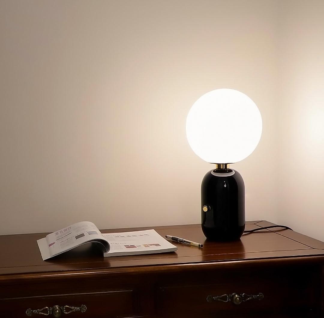 Nyxen Glass Industrial Table Lamp